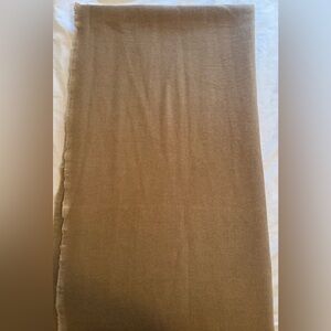 "RH" Luxurious 100%Cashmere CAMEL 
/White TWO-TONW Throw-in ,96“x 80".NEW w/Tag